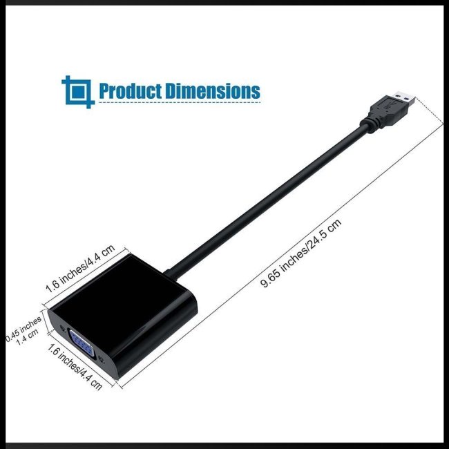 Bộ Chuyển Đổi USB 3.0 Sang VGA Video Card Đồ Họa Cho PC Laptop