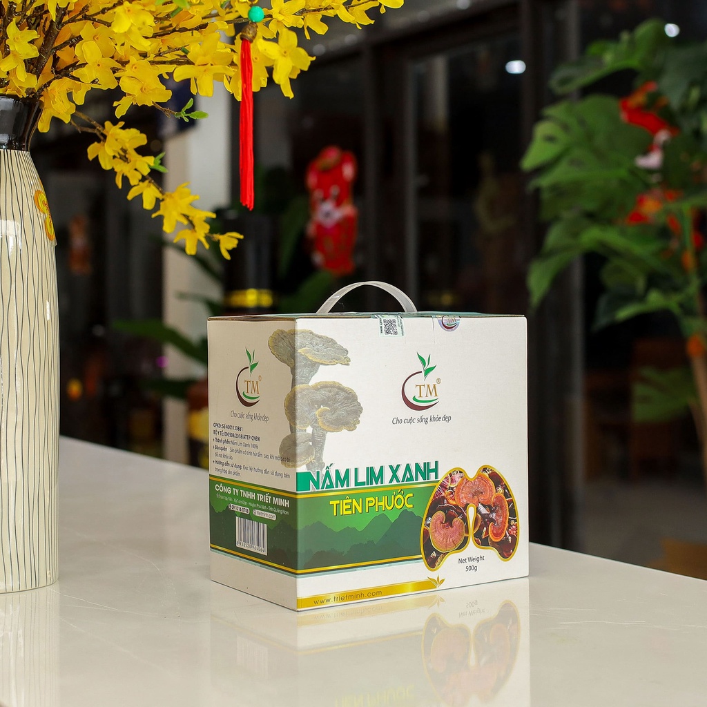 Nấm Lim Xanh Tiên Phước - TRIMICO nguyên cây sấy khô 500g