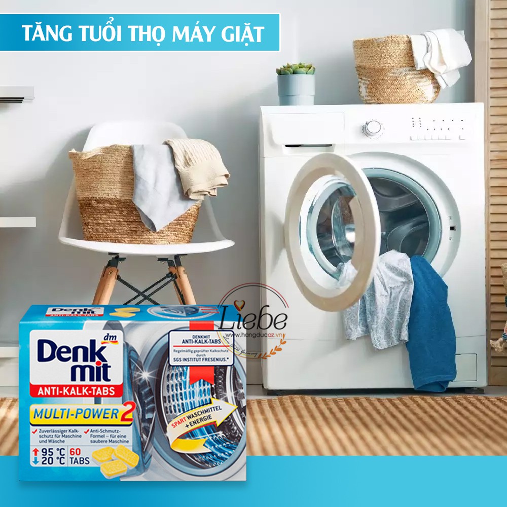 Viên tẩy lồng máy giặt Denkmit - Hàng Đức chính hãng