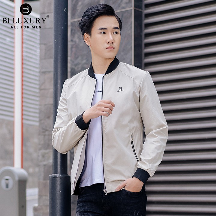 Áo khoác gió bomber nam BST mới Biman by Biluxury 4AG2T010 hai lớp chống nước GORE-TEX đẳng cấp