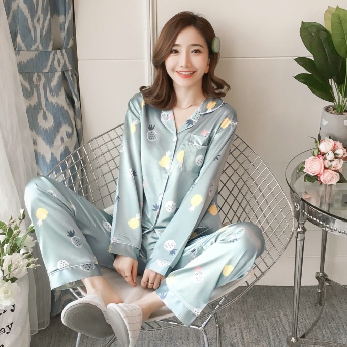 Set đồ ngủ bằng lụa satin dành cho nữ | BigBuy360 - bigbuy360.vn