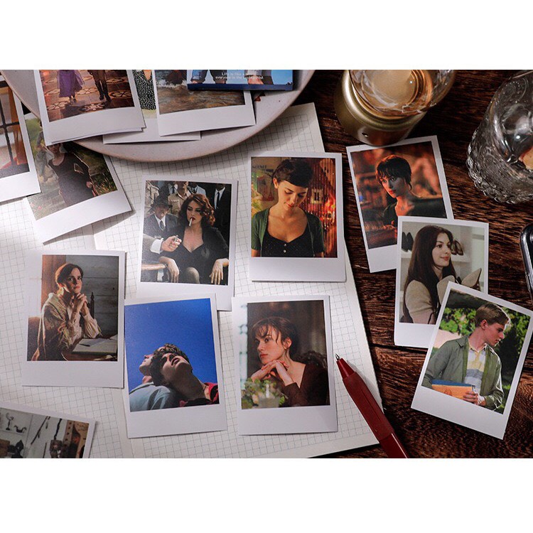 SIÊU PHẨM] Hộp 30 ảnh sticker polaroid trang trí sổ tay
