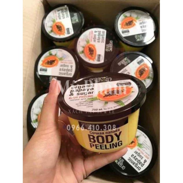 TẨY TẾ BÀO CHẾT ORGANIC PAPAYA & SUGAR BODY PEELING 250ml | BigBuy360 - bigbuy360.vn