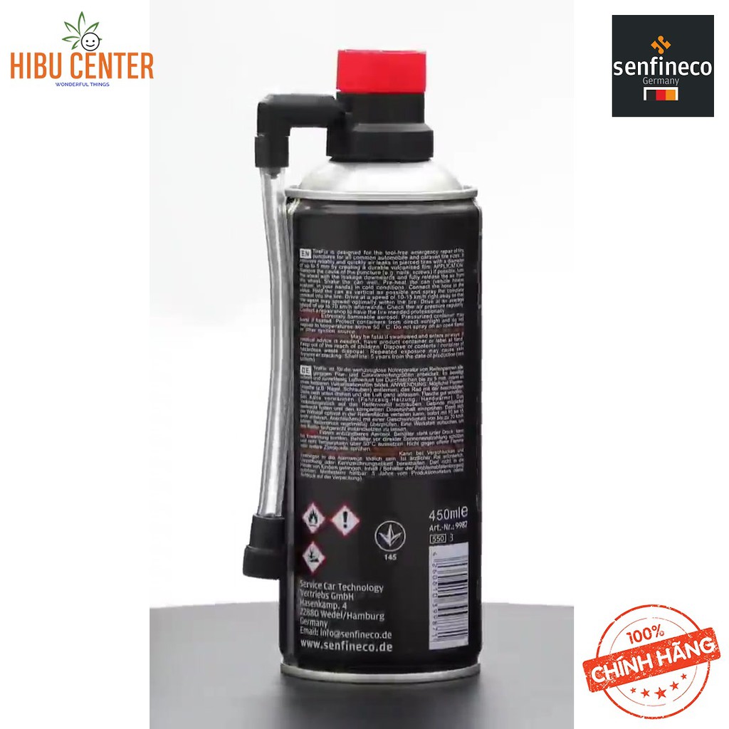 (Hữu Ích) Keo Vá Lốp Senfineco Tire Fix Tire Repair Sealant 450ML 9987 – Hàng Chính Hãng – HIBUCENTER