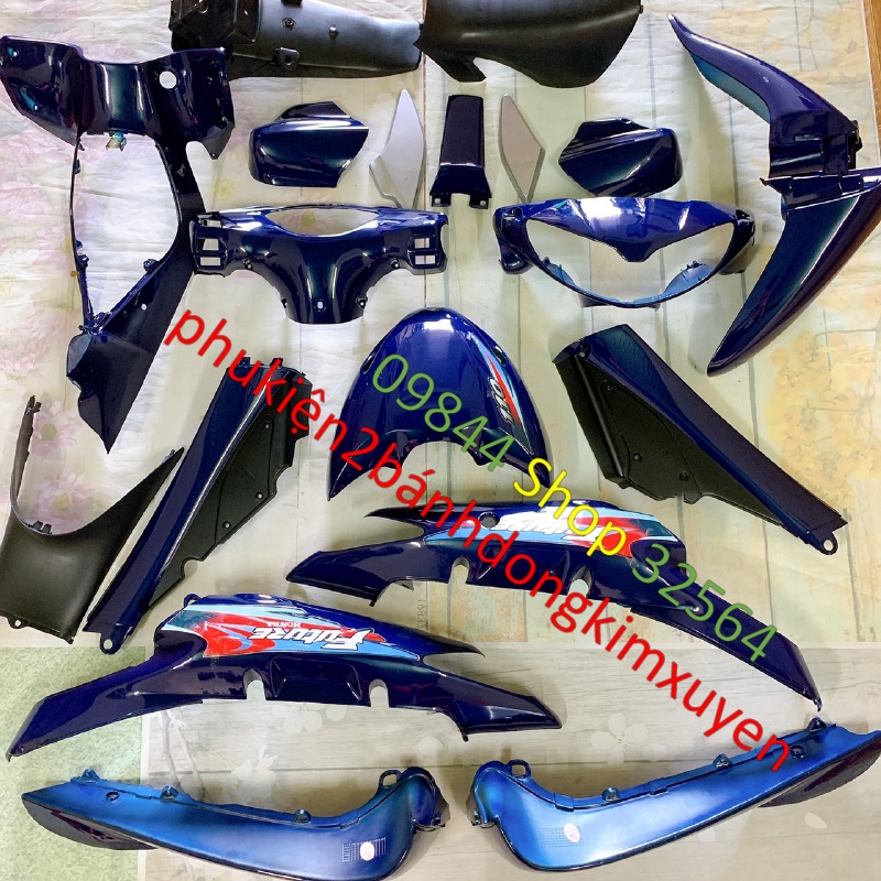 Dàn áo xe Future 1 màu XANH TÍM , nhựa ABS nguyên sinh