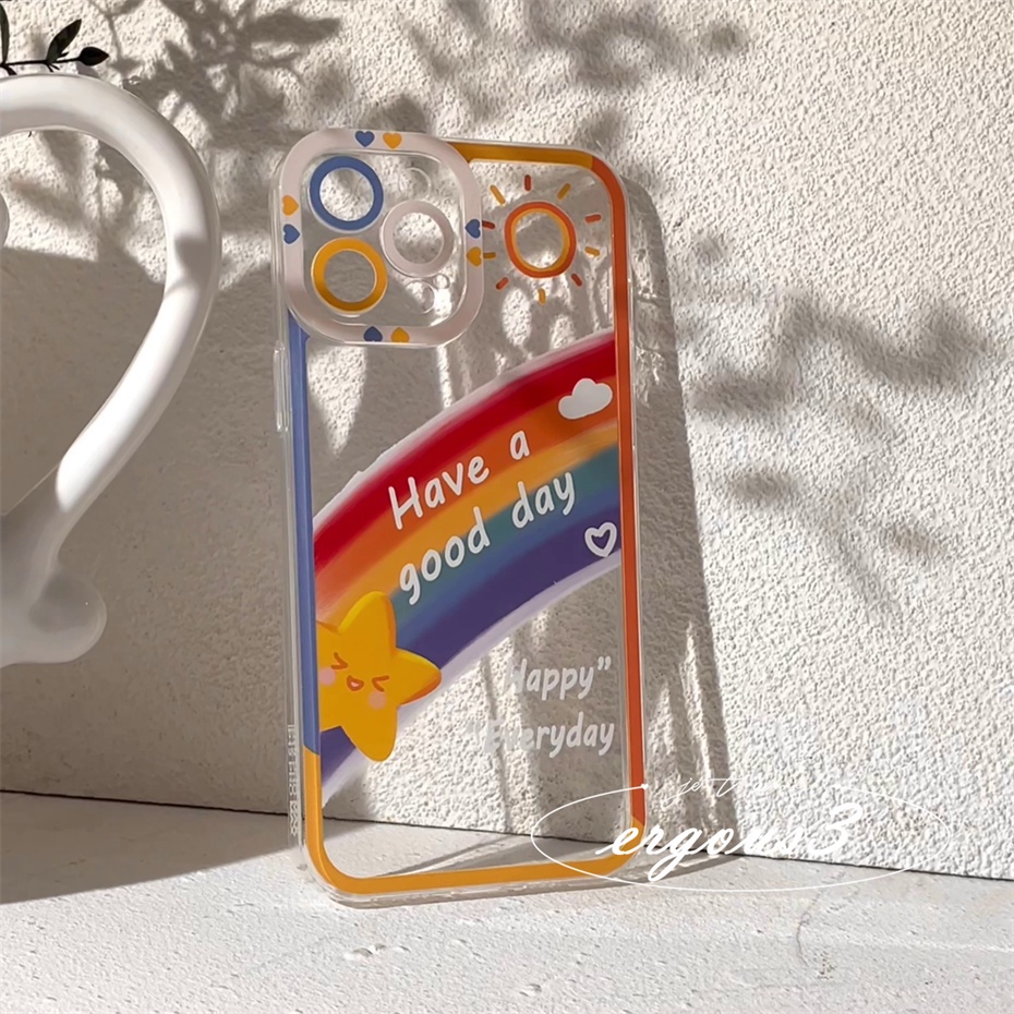Ốp Điện Thoại Mềm Họa Tiết Cầu Vồng Nhiều Màu Sắc Cho iPhone 14 13 12 11 Pro Max SE2020 X XR Xs Max 7 8 6 6s Plus