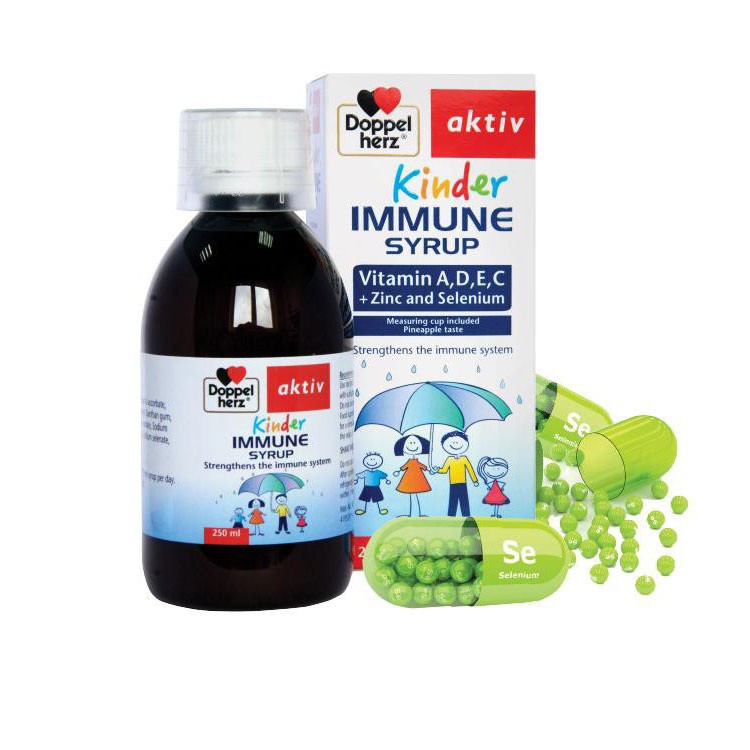 Siro Kinder Immune 250ml Doppelherz của Đức – Tăng cường MIỄN DỊCH cho trẻ em