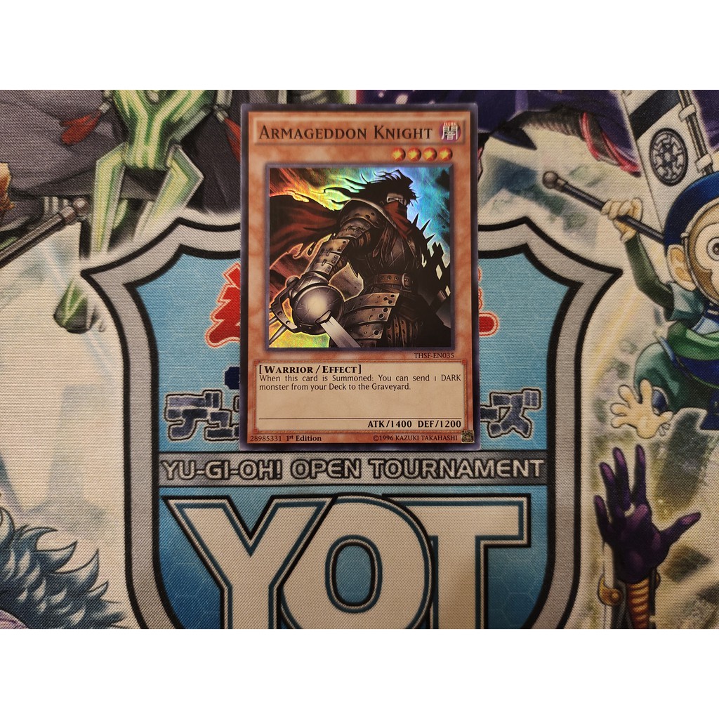 Thẻ bài Yugioh chính hãng Armageddon Knight - THSF-EN035 - Super Rare 1st Edition