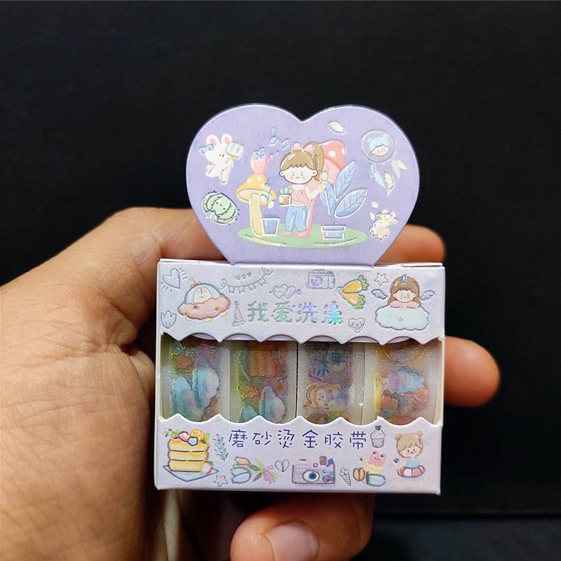 Washi hình hoạ tiết.