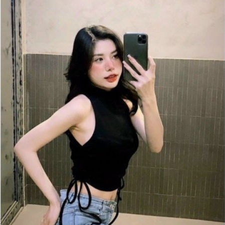 Áo ba lỗ cổ lọ sát nách rút dây 2 bên siêu đỉnh❤