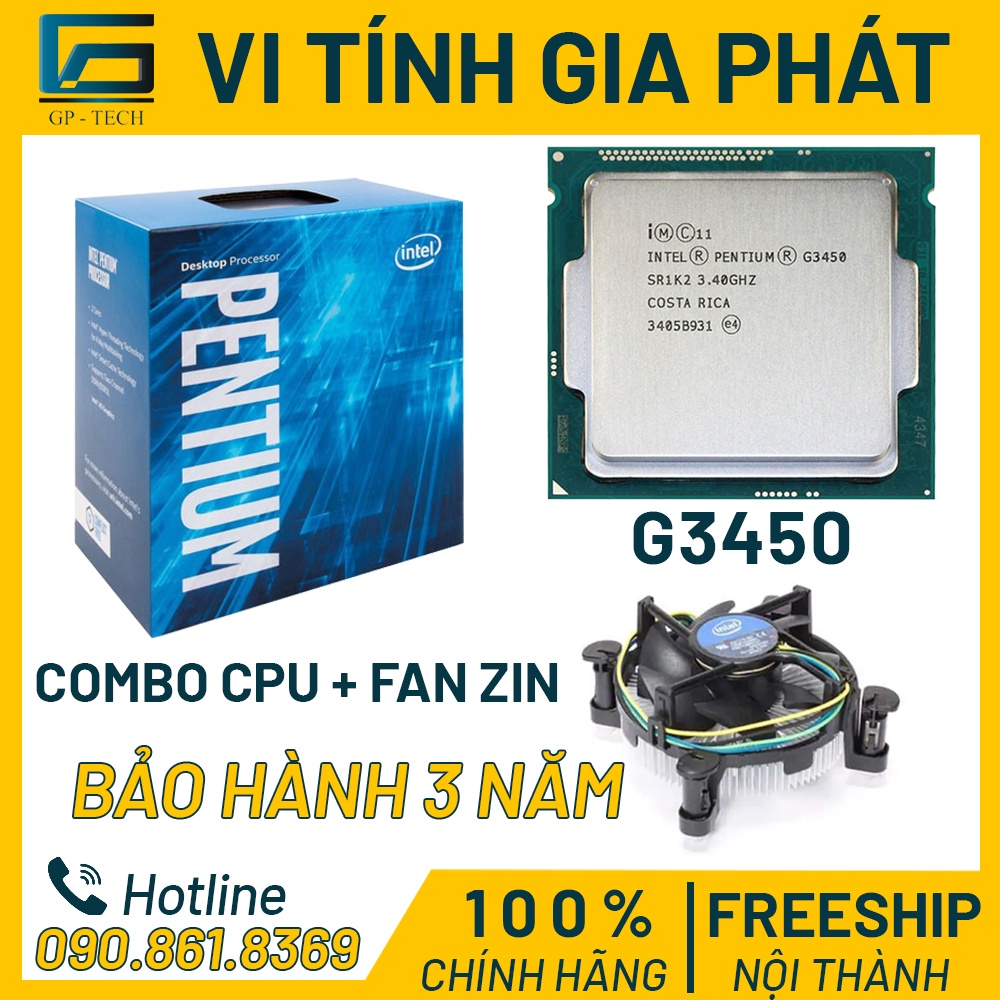 [Mã 254ELSALE giảm 7% đơn 300K] Combo CPU Pentium + Tản nhiệt Zin cho Mainboard Socket 1150, H81 B85