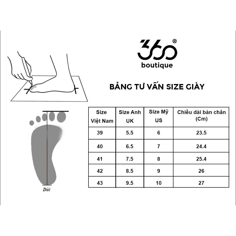 BÃO SALE Sneaker nam 360 BOUTIQUE giày nam phong cách, trẻ trung - GIACN106 -Ac24 new RẺ quá mua ngay ' hot : ◦ .