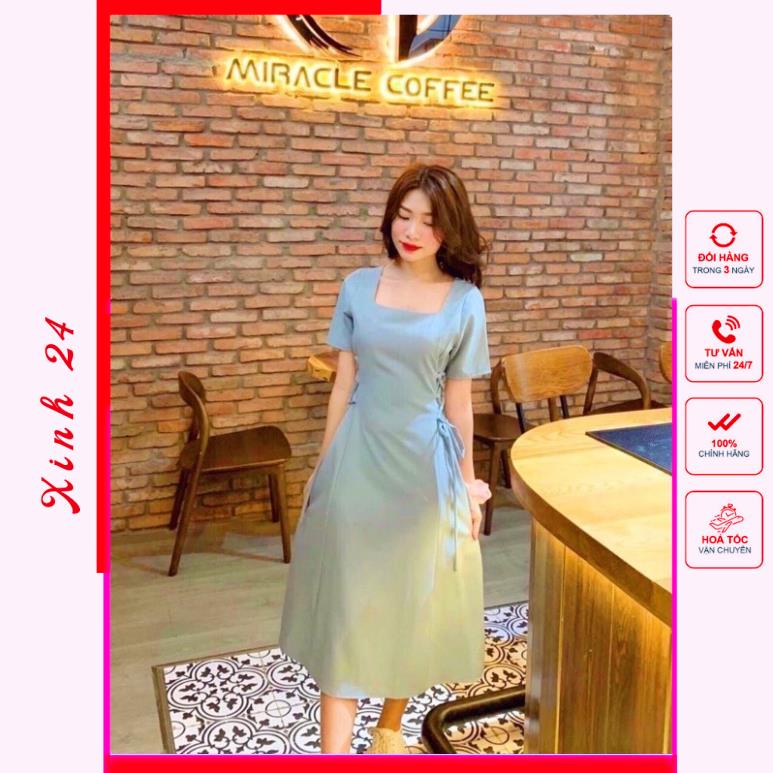 Đầm váy đan dây eo 6 màu (kèm hình thật) | BigBuy360 - bigbuy360.vn