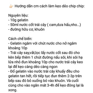 Khuôn chip chip làm kẹo dẻo
