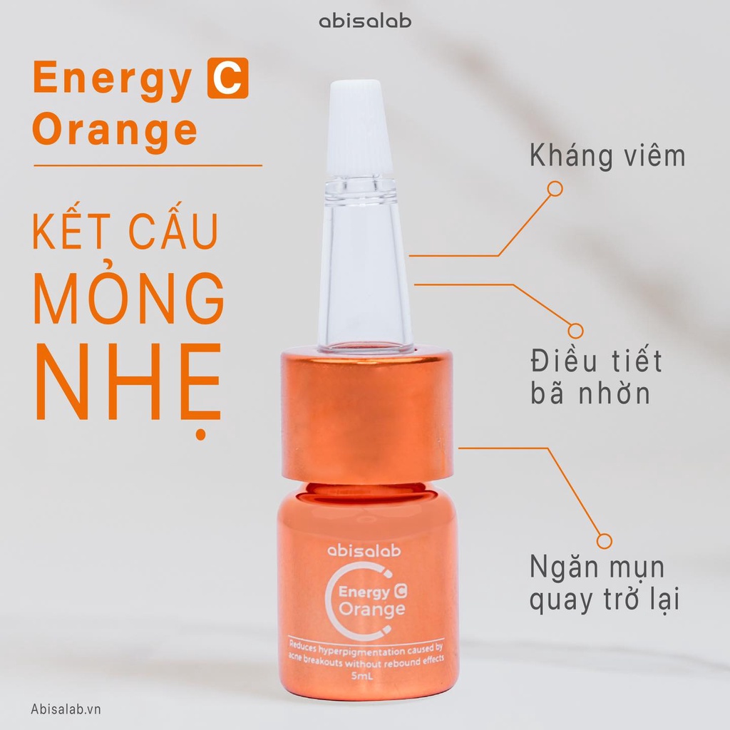 Tinh chất dành cho da mụn Abisalab Energy C Orange 5ml