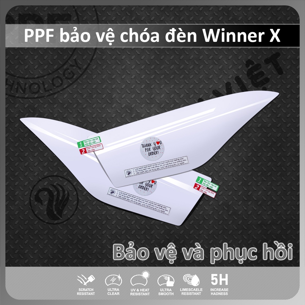 Miếng dán bảo vệ CHÓA ĐÈN Winner X [Honda RS-X] bảo vệ và phục hồi PPF Winner X 2021