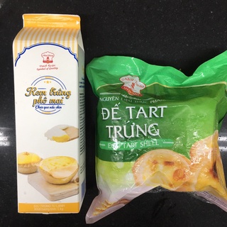 Combo tart trứng + nhân kem trứng phomai