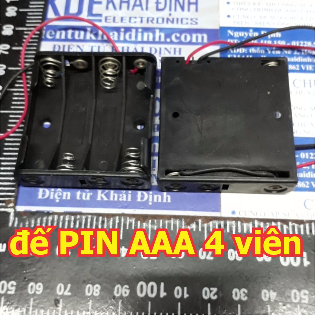 hộp, đế pin, khay đựng pin AAA 1/2/3/4 viên kde2435