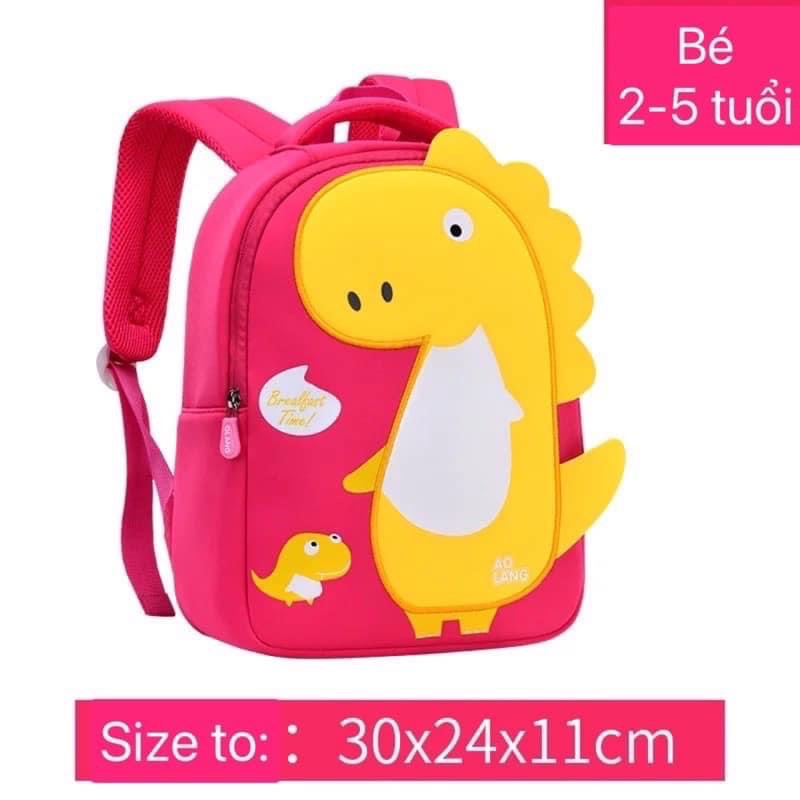 Ba lô khủng long Zoyzoi bé trai bé gái với 2 kích thước nhỏ và to cho bé đi học đi chơi - siêu nhẹ, êm, bền đẹp, dễ giặt