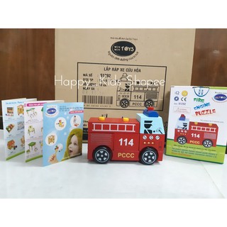 Lắp ráp xe cứu hỏa Winwintoys 61292