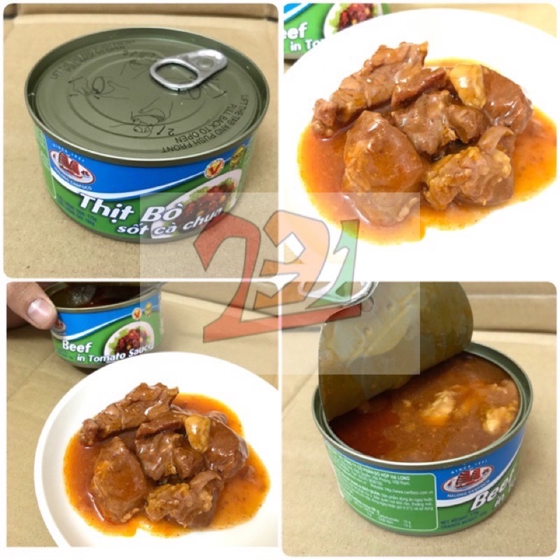 [ 175 g]Hộp Thịt Bò Xốt Cà Chua Hạ Long