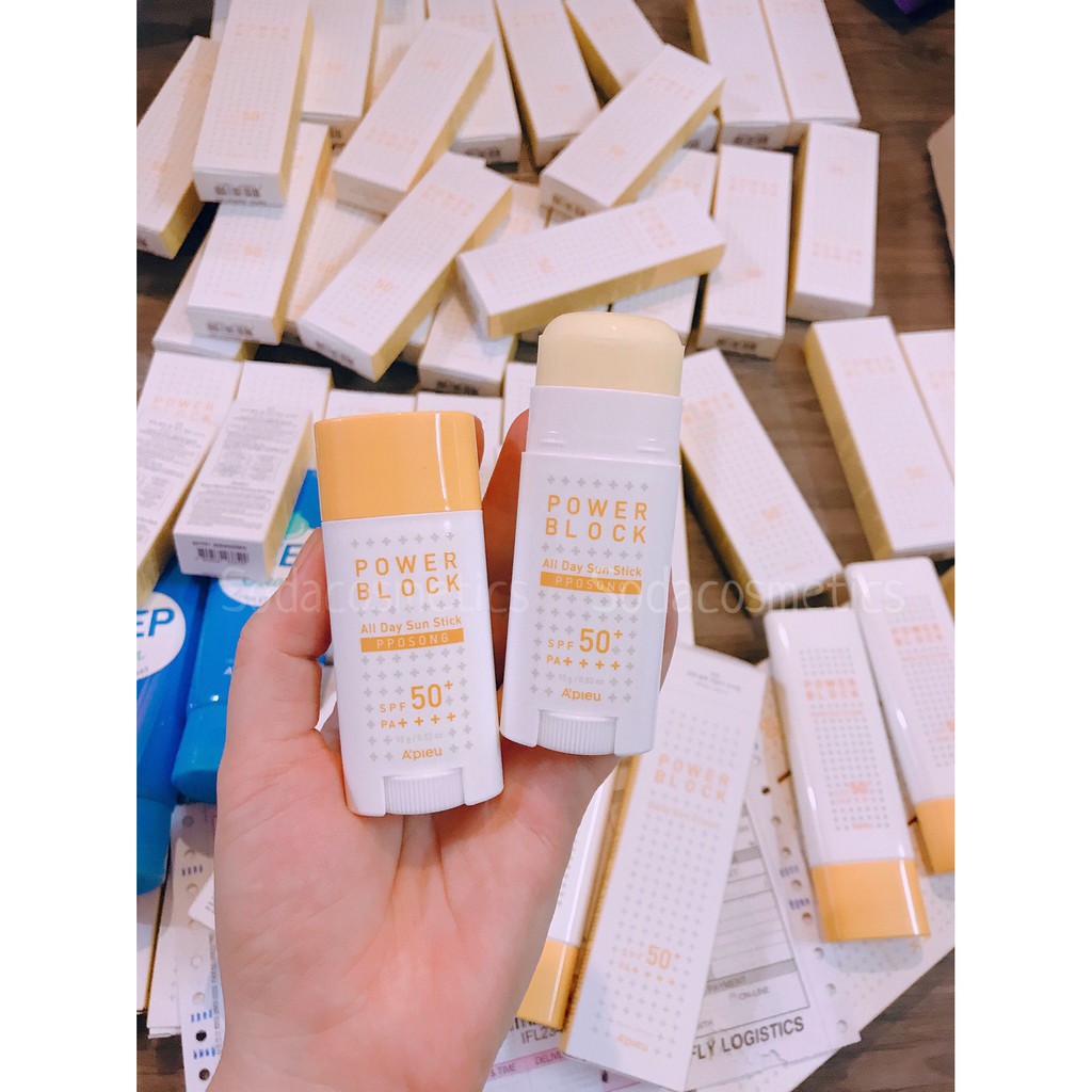 THỎI CHỐNG NẮNG APIEU POWER BLOCK ALL DAY SUN STICK SPF50+ PA++++