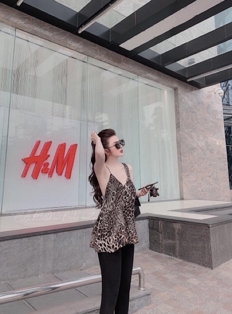 Chip - Áo dây da báo chun lưng cho nữ | BigBuy360 - bigbuy360.vn