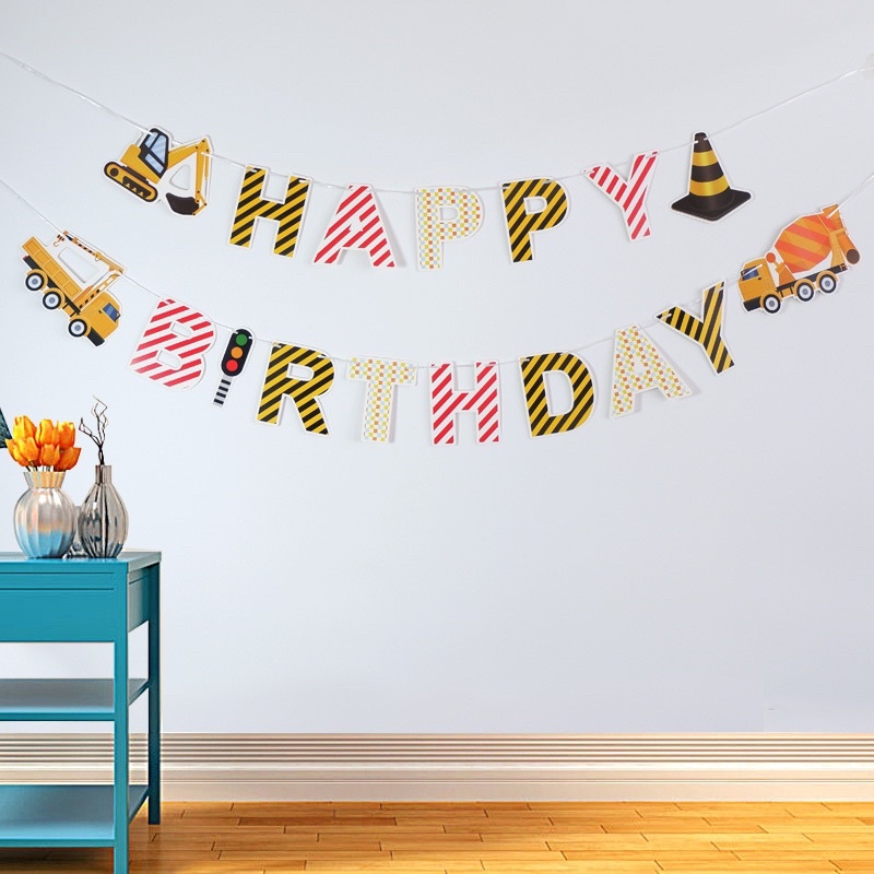 Dây Happy Birthday Trang trí sinh nhật - hoạ tiết đủ chủ đề xinh xắn cho bé trai, gái