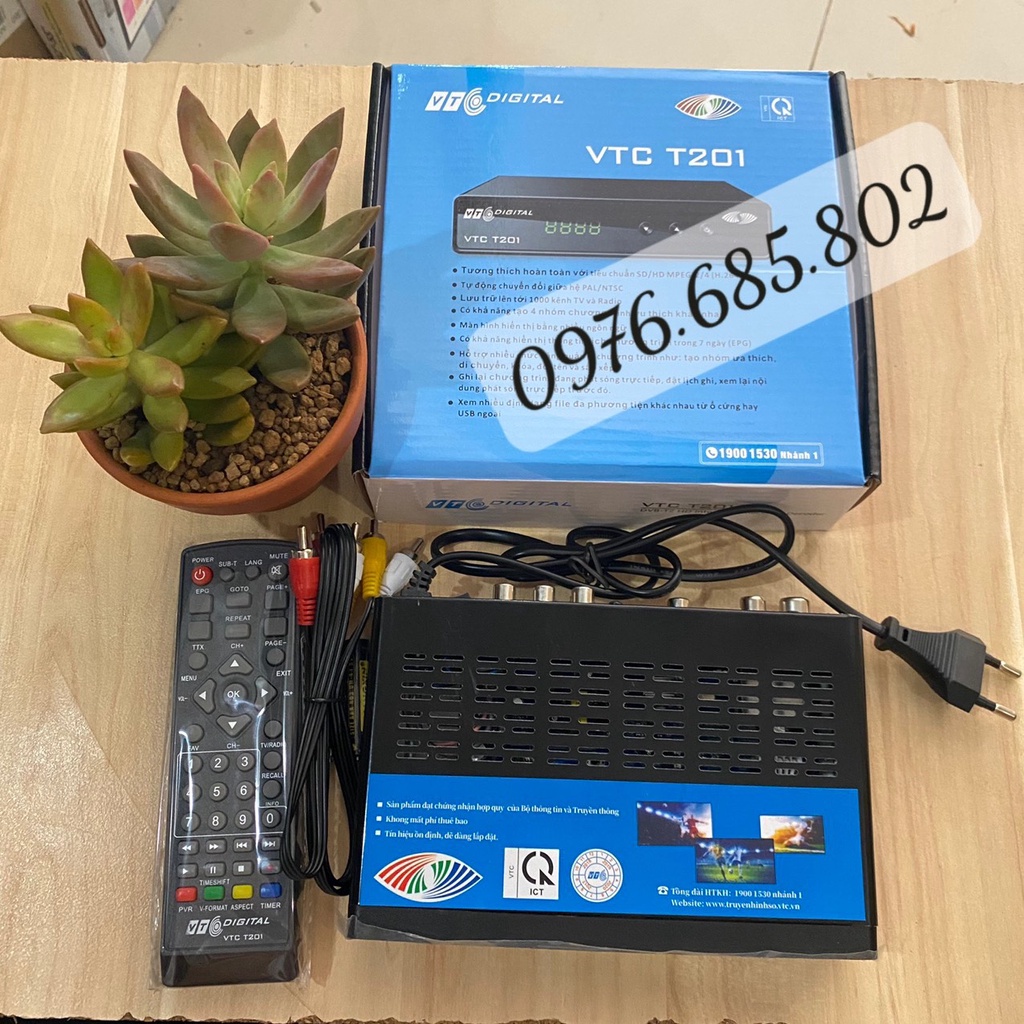 Đầu Thu Truyền Hình Số Mặt Đất DVB T2 VTC T201 Model 2021