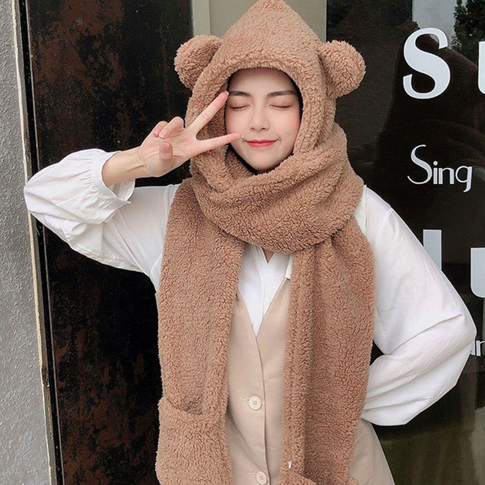 Mũ Beanie Vải Bông Thời Trang Mới Lạ Ấm Áp Dành Cho Bạn Nữ