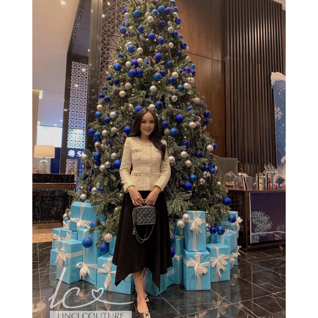 Áo snow jacket, áo khoác tweed nhẹ nhàng sang trọng cho các nàng diện thu đông.