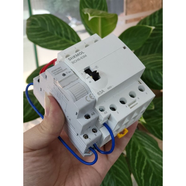 Bộ Khởi Động Từ Wifi Bật Tắt Thiết Bị 3 Pha 63A Qua App Tuya SHP-CB3B