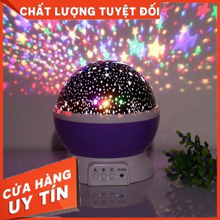 Đèn chiếu sao bầu trời xoay 360 độ