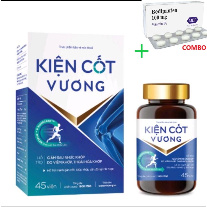 Combo Bedipanten 100mg +  Kiện cốt vương dùng cho người nhức khớp thoái hóa khớp viêm khớp