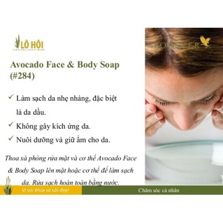 Xà phòng tắm và rửa mặt Avocado Face and Body Soap