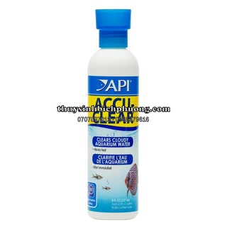 Api accu-clear | dung dịch khử đục làm trong nước ổn định chất lượng nước hồ cá thủy sinh