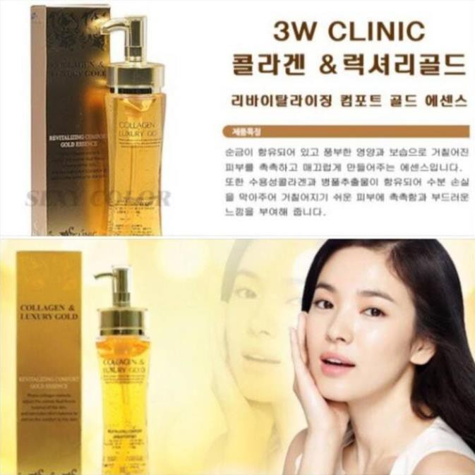 Giá sỉ - Tinh Chất Vàng Collagen And Luxury Gold 3w Clinic 150ml[ Hàng chuẩn]