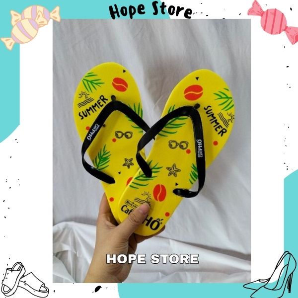 Dép Xỏ Ngón Xốp Nam Nữ Café Phố- HOPE STORE năng động- cá tính