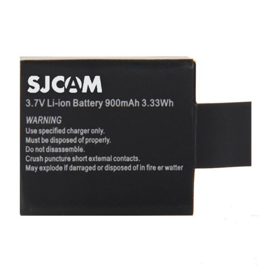 Pin sạc cho SJcam SJ4000 SJ 4000 wifi SJ5000 M10 900mAh (Đen)   