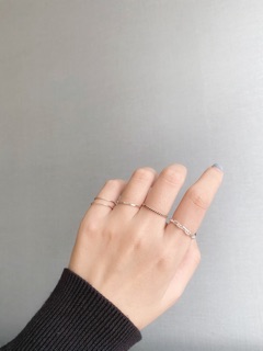 [ancafe.shop]Nhẫn, nữ, trơn, hàn quốc, đon giản