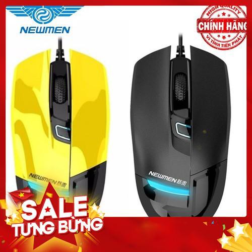 Chuột quang chuyên game có dây Newmen G10 (Vàng và Đen) - Hàng nhập khẩu
