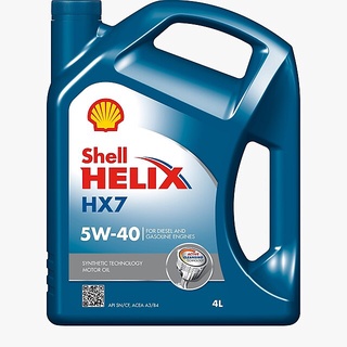 Dầu nhớt ô tô shell helix hx7 5w 40