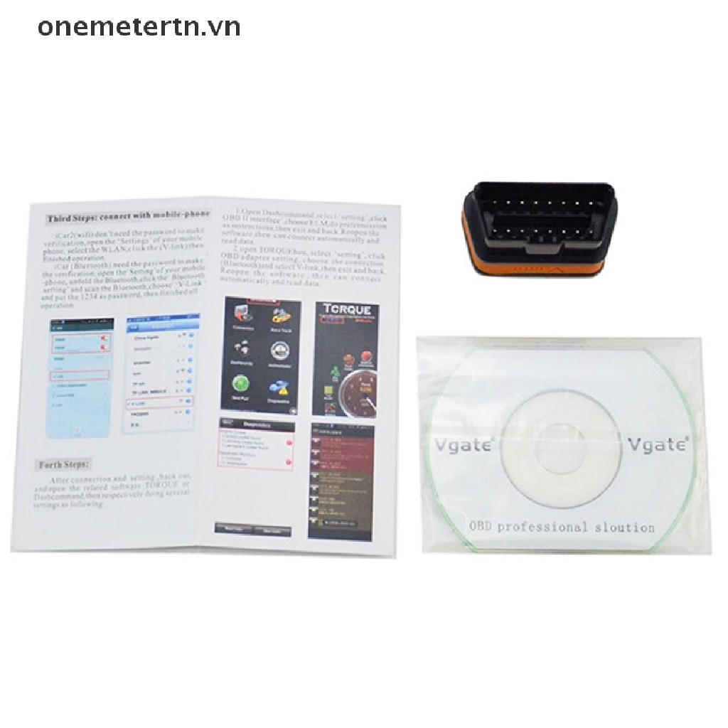 Máy Quét Chẩn Đoán Lỗi Ô Tô onemetertn Vgate iCar 2 ELM327 Bluetooth V3.0 OBDII