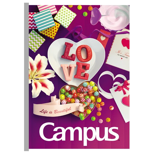 Combo 5 cuốn vở kẻ ngang Campus GIFT 120 trang - BGIF120