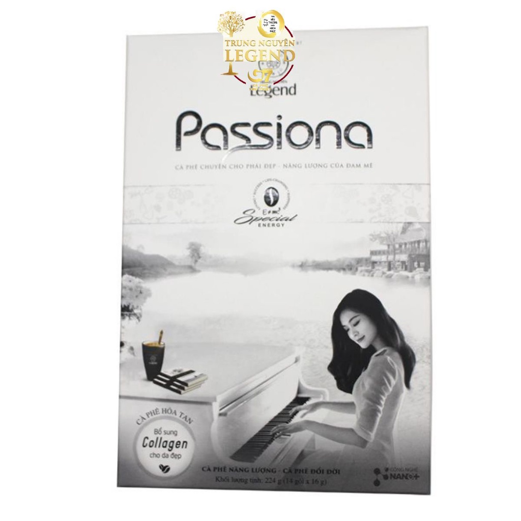 Cà phê Passiona hòa tan Passiona - Trung Nguyên Legend - Hộp 14 Gói