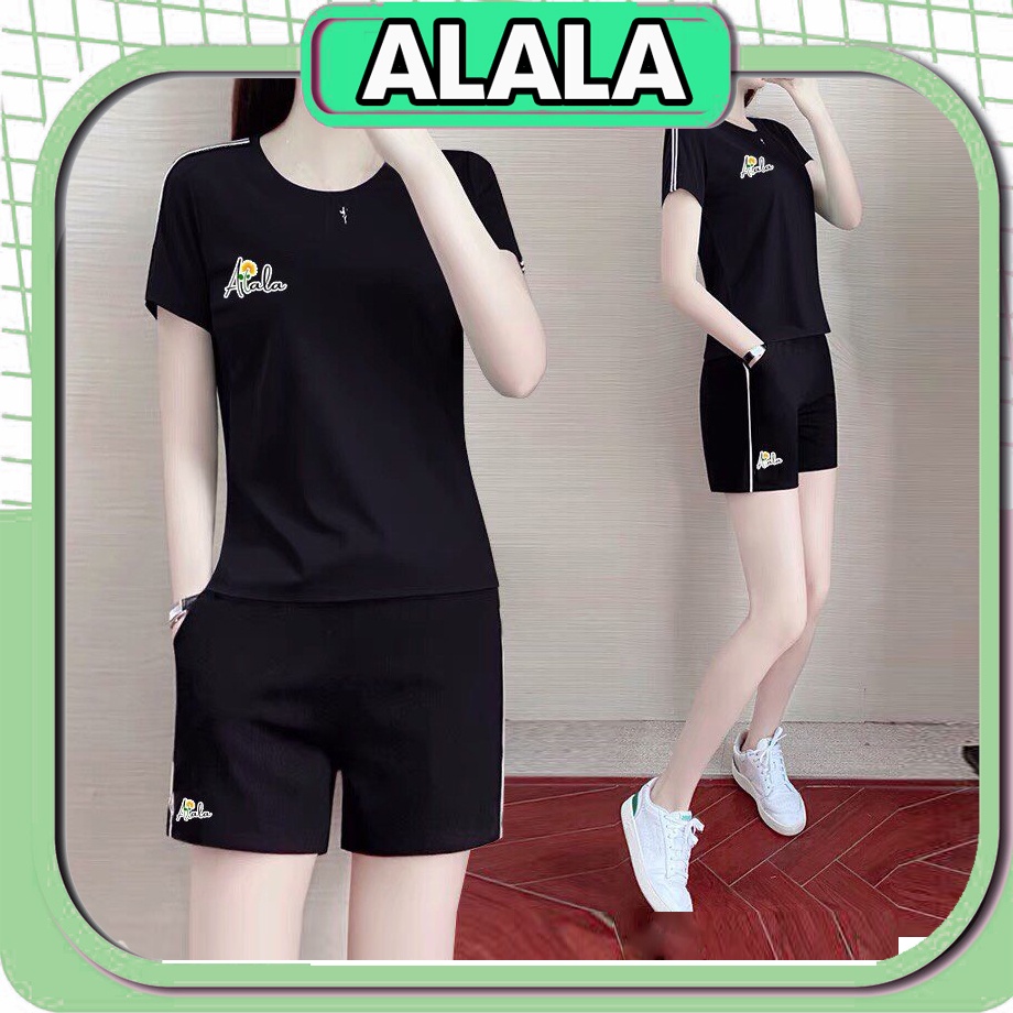 Đồ bộ nữ cộc tay mặc nhà cao cấp cotton chính phẩm thương hiệu ALALA