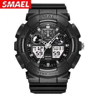 Đồng Hồ Nam Thể Thao SMAEL 1027 Chính Hãng Chống NướcThiết Kế Hầm Hố Dây Cao Su Bền Pin Trâu