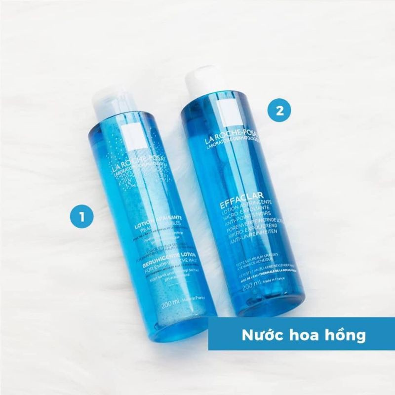  NƯỚC HOA HỒNG La Roche-Posay Lotion Effaclar 200ml Cho da hỗn hợp, dầu, mụn