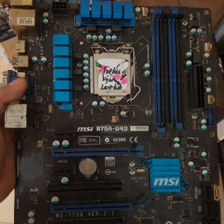 MAIN MSI B75 1155 4 KHE RAM TẢN NHIỆT MAIN