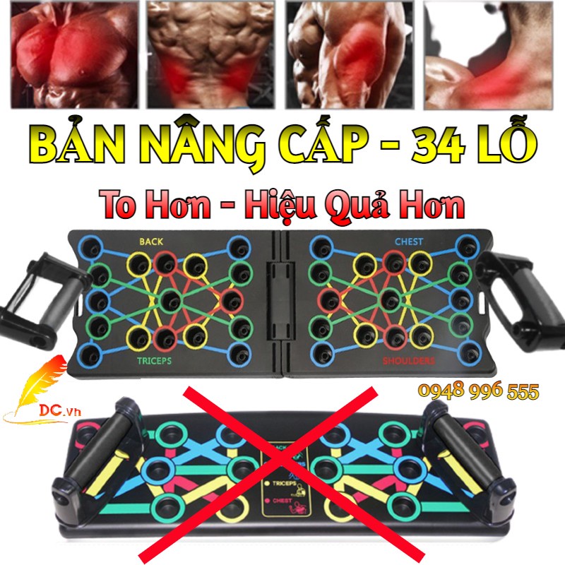 Chống Đẩy Đa Năng PARALLETTES - Bộ Tập Hít Đất Tập Gym Tại Nhà Tăng Cơ Ngực Tay Vai Lưng